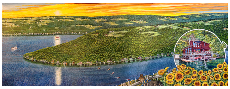 Roger & Marian's Bluff, Original oil painting by artist Eric Soller